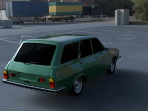 renault 12 - dacia 1300 estate hdri 3D मॉडल