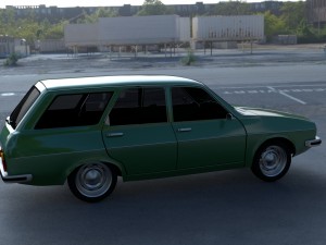 renault 12 - dacia 1300 estate hdri 3D मॉडल