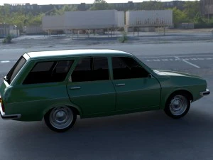 renault 12 - dacia 1300 estate hdri 3D Model