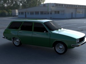 renault 12 - dacia 1300 estate hdri 3D मॉडल