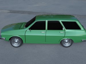 renault 12 - dacia 1300 estate hdri 3D मॉडल