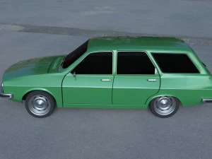 renault 12 - dacia 1300 estate hdri 3D Model