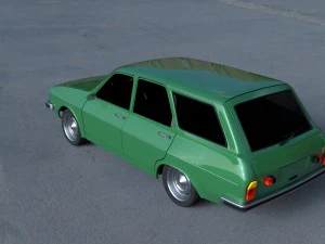 renault 12 - dacia 1300 estate hdri 3D Model