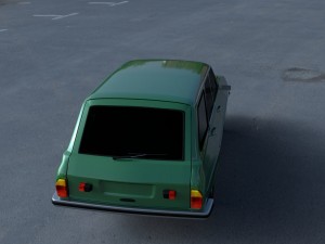 renault 12 - dacia 1300 estate hdri 3D मॉडल