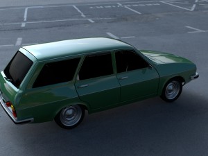 renault 12 - dacia 1300 estate hdri 3D मॉडल