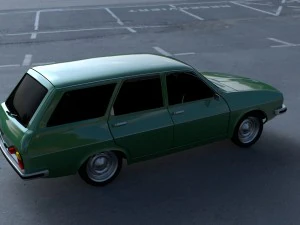 renault 12 - dacia 1300 estate hdri 3D Model