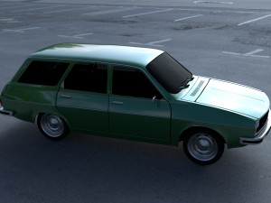 renault 12 - dacia 1300 estate hdri 3D मॉडल