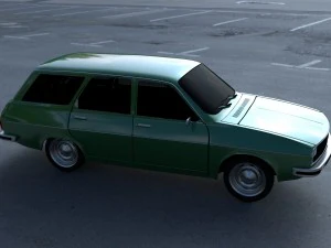 renault 12 - dacia 1300 estate hdri 3D Model