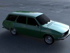 renault 12 - dacia 1300 estate hdri 3D मॉडल