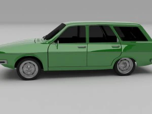 renault 12 - dacia 1300 estate hdri 3D Model