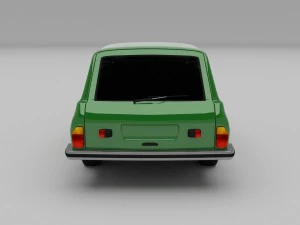 renault 12 - dacia 1300 estate hdri 3D Model