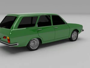 renault 12 - dacia 1300 estate hdri 3D Model