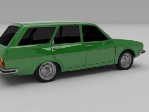 renault 12 - dacia 1300 estate hdri 3D Model