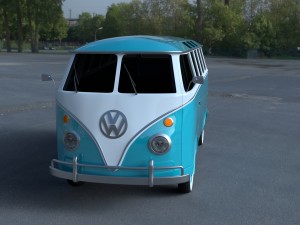 vw bus mk 1 hdri 3D Model