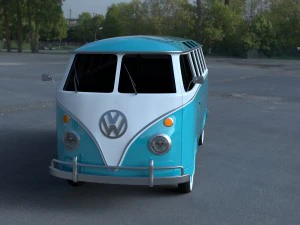 vw bus mk 1 hdri 3D Model