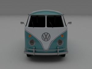 vw bus mk 1 hdri 3D Model