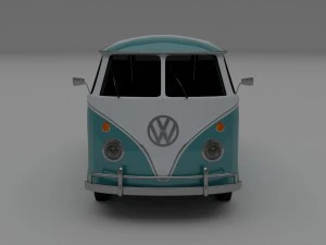 vw bus mk 1 hdri 3D Model