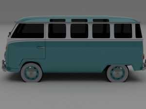 vw bus mk 1 hdri 3D Model