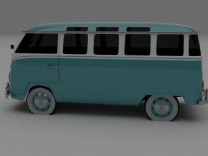vw bus mk 1 hdri 3D Model