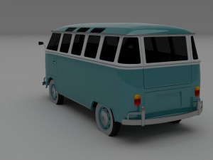 vw bus mk 1 hdri 3D Model