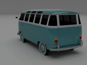 vw bus mk 1 hdri 3D Model