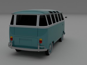 vw bus mk 1 hdri 3D Model
