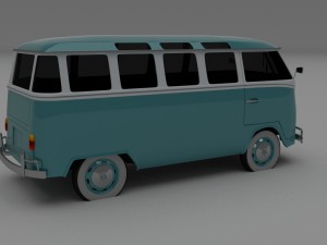 vw bus mk 1 hdri 3D Model