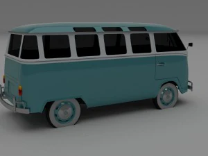 vw bus mk 1 hdri 3D Model