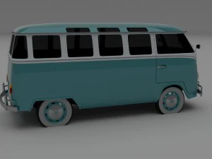 vw bus mk 1 hdri 3D Model