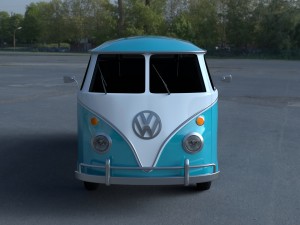 vw bus mk 1 hdri 3D Model