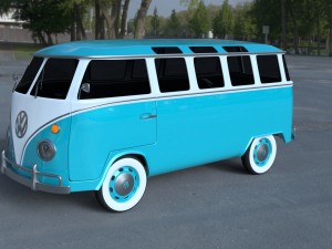vw bus mk 1 hdri 3D Model