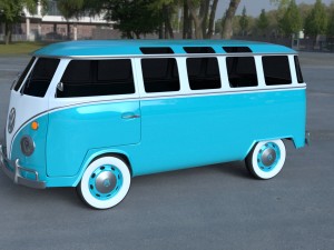 vw bus mk 1 hdri 3D Model