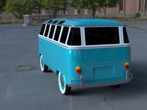 vw bus mk 1 hdri 3D Model