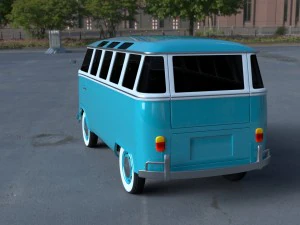 vw bus mk 1 hdri 3D Model