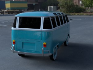 vw bus mk 1 hdri 3D Model