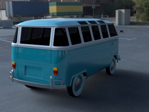 vw bus mk 1 hdri 3D Model