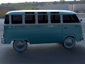 vw bus mk 1 hdri 3D Model