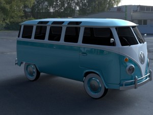 vw bus mk 1 hdri 3D Model