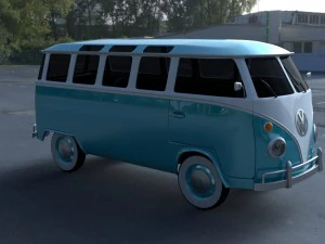 vw bus mk 1 hdri 3D Model