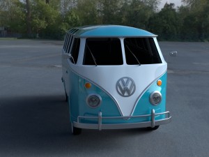vw bus mk 1 hdri 3D Model