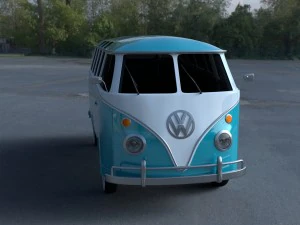 vw bus mk 1 hdri 3D Model