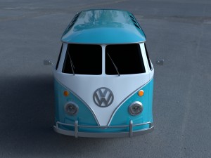 vw bus mk 1 hdri 3D Model