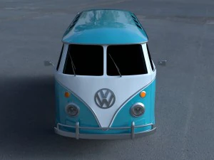 vw bus mk 1 hdri 3D Model