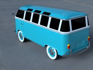 vw bus mk 1 hdri 3D Model