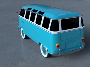 vw bus mk 1 hdri 3D Model