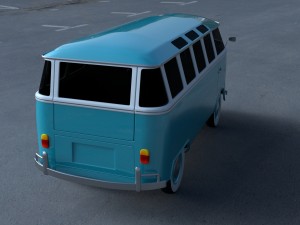 vw bus mk 1 hdri 3D Model