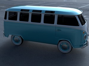 vw bus mk 1 hdri 3D Model