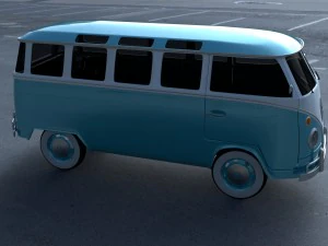 vw bus mk 1 hdri 3D Model