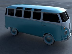 vw bus mk 1 hdri 3D Model