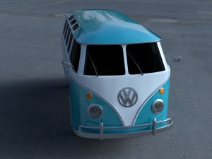 vw bus mk 1 hdri 3D Model